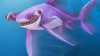 обзор акул в игре hungry shark world - обыкновенная акула-молот