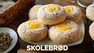SKOLEBRØD - Receita de pão doce típico da Noruega que leva um ingrediente especial
