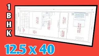#12.5x40 house design | 12.5 40 house plan | 12.5 by 40 ka naksha  | House plan & Elevation