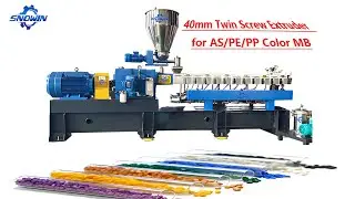 40mm Twin screw extruder for producing high concentration AS PP PE ABS PC color masterbatches