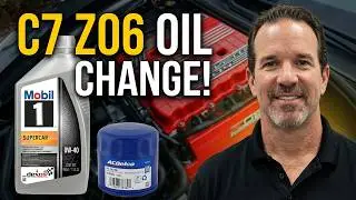 Corvette C7 ZO6 Oil Change Mobil 1 Supercar 0W-40 Track or Daily Driving #z06
