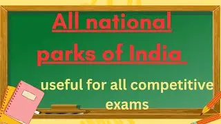 All national parks of India 