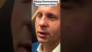 Фёдор Емельяненко - о своем отношение к кулачным боям