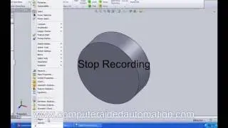 Solidworks VBA - Record a macro
