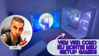 MEU NOVO SETUP GAMER FULL BRANCO