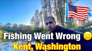 Pakistani Fishing Gone Wrong in America | No Fish, Just Frustration | Green River Kent Washington