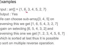 C++ Interview: Sorting array with reverse around middle