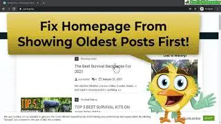 [Fixed] Wordpress Homepage Showing Oldest Posts First-Change to Newest Posts