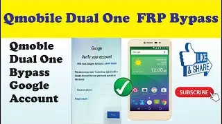 Q Mobile Dual One | FRP Bypass | qmobile dual one | bypass Google account remove