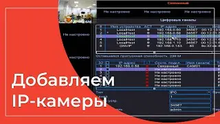 Добавление IP камер в сетевой видеорегистратор