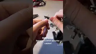 Making our Banana to 3.5mm Adapter Cables! #synthrotek #power #testing #diy #eurorack