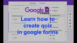Learn Google Form Quiz