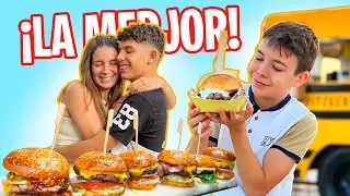 24 h comiendo las HAMBURGUESAS +  buenas del PLANETA con el NOVIO de mi HIJA.