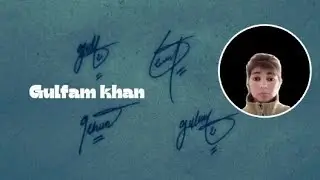 Gulfam khan name signature#name Signature with arooj