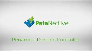 Rename a Domain Controller