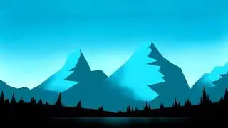 How to draw | Beautiful mountain drawing/painting