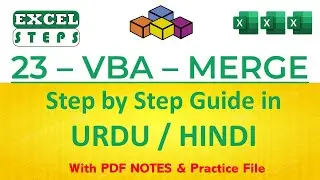 23 - Excel VBA Code to Merge | Unmerge Cells, Rows, Columns | Excel Automation | 