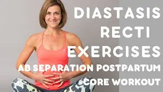 Exercises for Diastasis Recti Abdominal Separation Postpartum Workout (FLATTEN YOUR TUMMY)