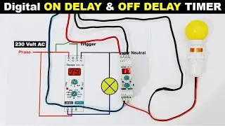 ON Delay Vs OFF Delay Timer Connection & Difference 