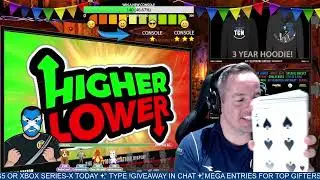 Higher or lower - Streamer gives away prizes!