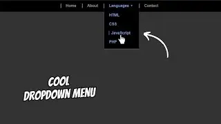 Navigation Bar in HTML and CSS with Dropdown | Dropdown Menu with HTML CSS