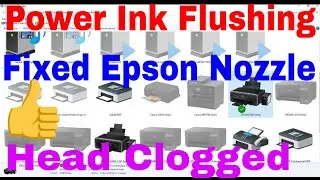 Epson​ L360 L385  L3110 L3111 L3115 L3116 L3101 L3150 L3151 L3156 L3108 print head clogged fixed
