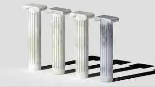 AutoCAD 3D Building Modeling, Greece pillar (Column) Design - QasimCAD