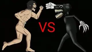 Eren Titan (AOT) VS Cartoon Dog (Trevor Henderson) DC2 Animation