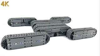Lego Technic Sloth! All tracked Lego Tank MOC in the Garden! 8 Powered Up L Motors! 4K