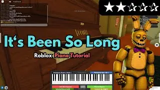The Living Tombstone - It's Been So Long (FNAF SONG 2) | EASY Roblox/Virtual Piano Tutorial