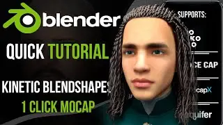 Daz To Blender Mocap Tutorial | Kinetic Blendshapes