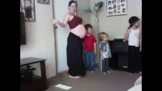 30 weeks and dancing with kids ( Sexy and I know it)