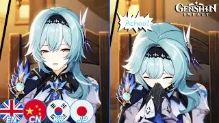 Eula Sneeze in 4 Different Languager EN,CN,KR,JP | Genshin Impact