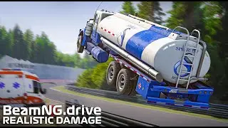 NURBURGRING Jump Compilation BUT With REALISTIC DAMAGE MODEL #11