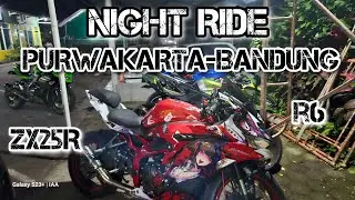 FIRST NIGHT RIDE 2025 ! 🔥 JALANAN BERKABUT ☁️ #ZX25R #R6