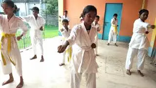 Chudan juki.. stomach punch ❤️karate kids