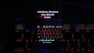 Handy windows shortcut you need to know