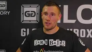 Glory 54: Jamie Bates talks relief at comeback win over Tommy King