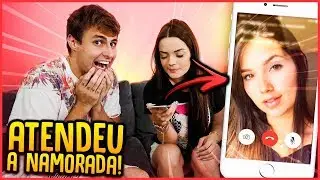 NAMORADA LIGOU E UMA GAROTA ATENDEU O CELULAR!! - TROLLANDO MINHA NAMORADA [ REZENDE EVIL ]