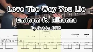 Love The Way You Lie ft. Rihanna - Eminem (Satria_STM) Guitar TABS & Slow Tempo