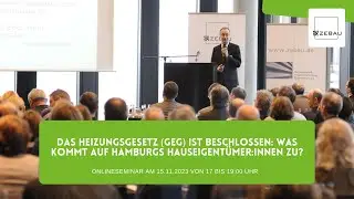 15.11.2023 Das Heizungsgesetz (GEG) ist beschlossen: was kommt auf Hamburgs Hauseigentümer:innen zu?