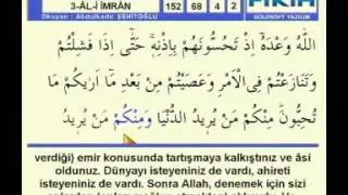Abdülkadir Şehitoğlu Hatim Ali İmran sayfa 68