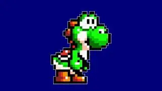 Yoshi Walking Bluescreen