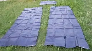 Новая на Российском рынке EPDM мембрана (бутил-каучуковая пленка) для строительства прудов. Тест