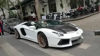 Lamborghini Aventador đề nổ và tăng tốc lao đi với âm thanh xé tai