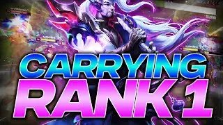 I HAD TO CARRY THE RANK 1 PLAYER TO A WIN WITH MY YASUO