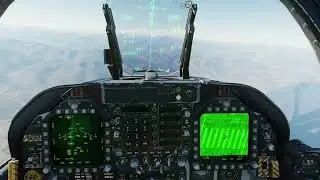 DCS F/A-18C Hornet: применение бомб с лазерным наведением и нашлемной системы целеуказания.