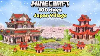 I Built a Japanese Cherry Blossom Village in Minecraft Makeover