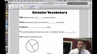 Circles- Finding the area and circumference of a circle