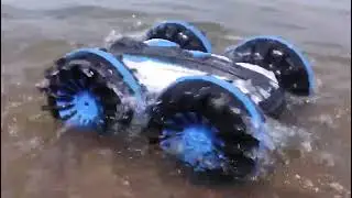 4WD remote control amphibious stunt vehicle 2.4G waterproof double-sided driving